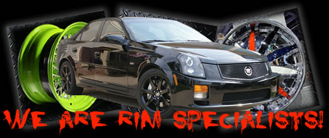 We powder car rims in any color!